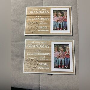 Charming Grandmas Wall Art with Heart String Design Two New Gift a Girl